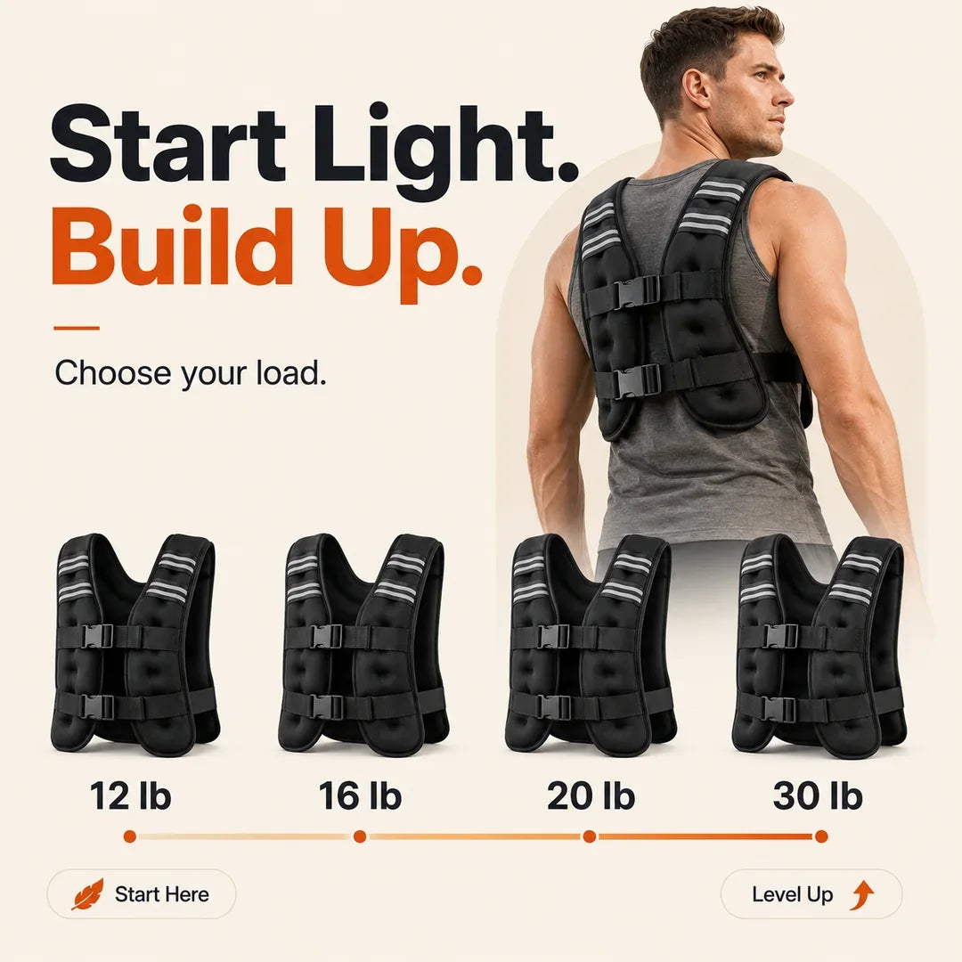 Start light and build up, choose your load from 12 to 30 lb